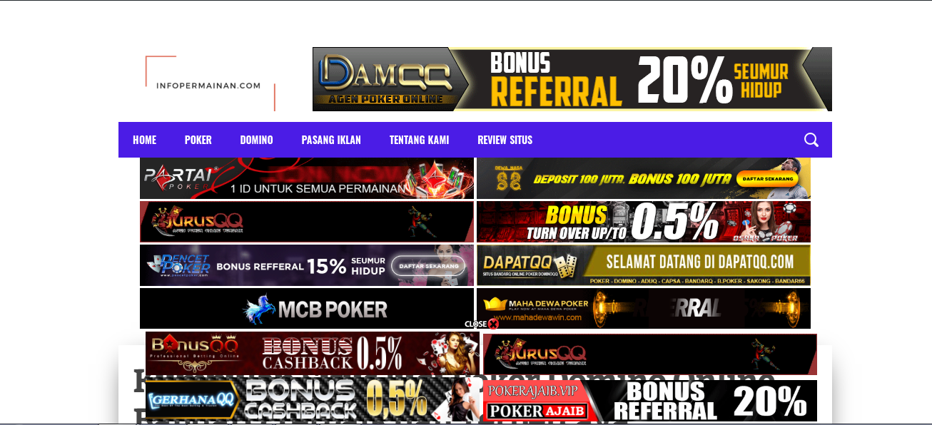 Daftar Situs Judi Poker Online Terbaru Indonesia 2019 - 2020